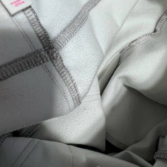 Silver vegan leather pants with soft underlining - Picture 5 of 5